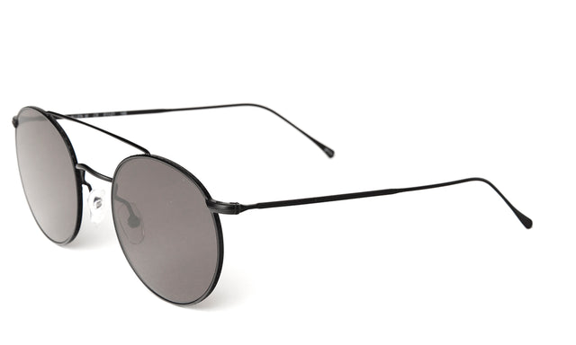  Allen M Sunglasses Side Profile in Matte Black Grey Flat