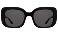 Front view of Anastasia Sunglasses in Black/Grey