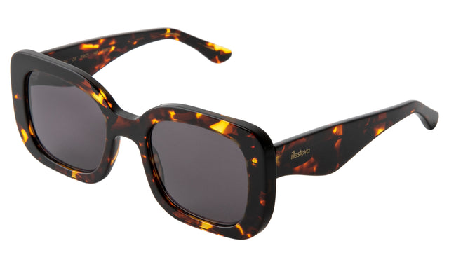 Anastasia Sunglasses Side Profile in Star Tortoise / Grey