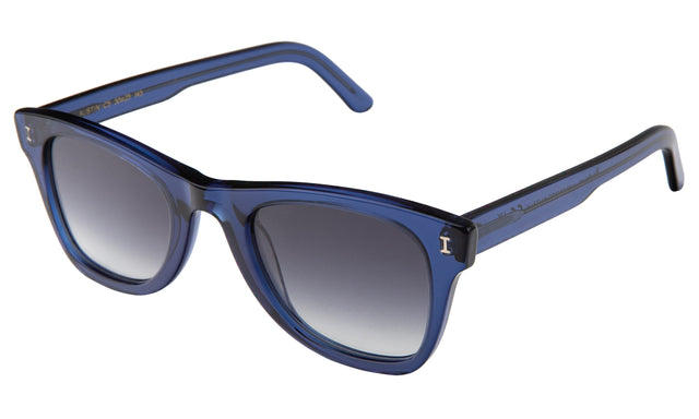 Austin Sunglasses side view in Cobalt / Grey Flat Gradient