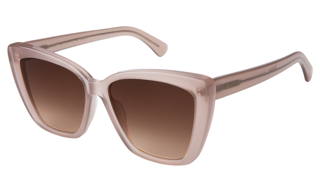 Barcelona Sunglasses side view in Thistle / Brown Flat Gradient