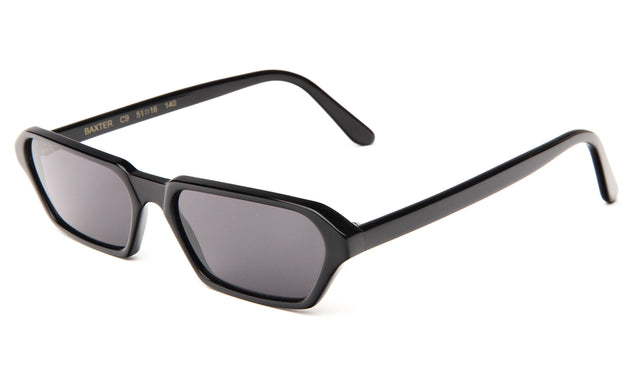 Baxter Sunglasses Side Profile in Black / Grey