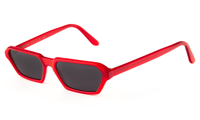 Baxter Sunglasses Side Profile in Red / Grey