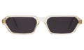 Front view of Baxter II Sunglasses in Champagne/Grey