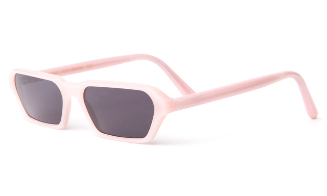 Baxter Sunglasses Side Profile in Pale Pink / Grey