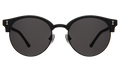 Front view of Benson Sunglasses in Matte Black/Grey