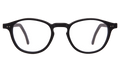 Front view of Bercy Optical in Matte Black/Optical