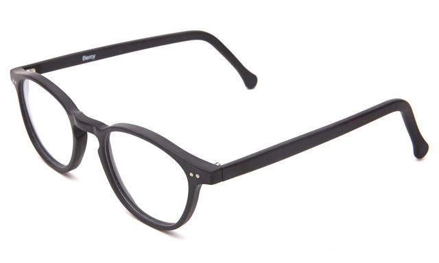 Bercy Optical side view in Matte Black Optical