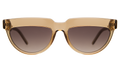 Front view of Bianca Sunglasses in Brown/Brown Gradient