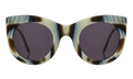 Front view of Boca Sunglasses in Horn/Grey