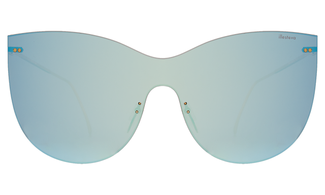 Boca Mask Sunglasses in Ice Blue with Ice Blue