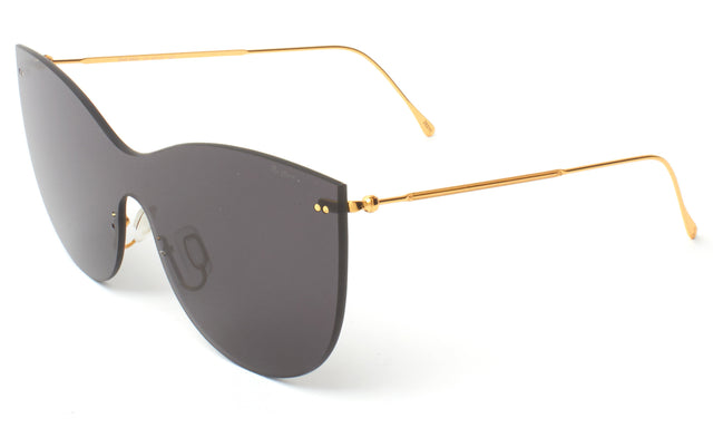 Boca Mask Sunglasses Side Profile in Grey