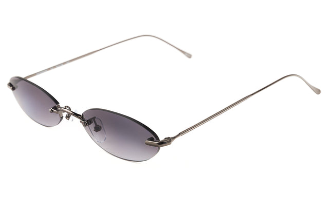 Brisbane Sunglasses Side Profile in Gunmetal / Grey Gradient