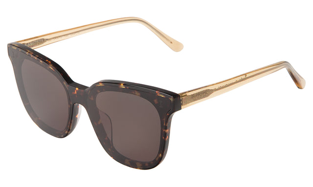 Camille 64 Sunglasses side view in Star Tortoise/Citrine / Grey Flat