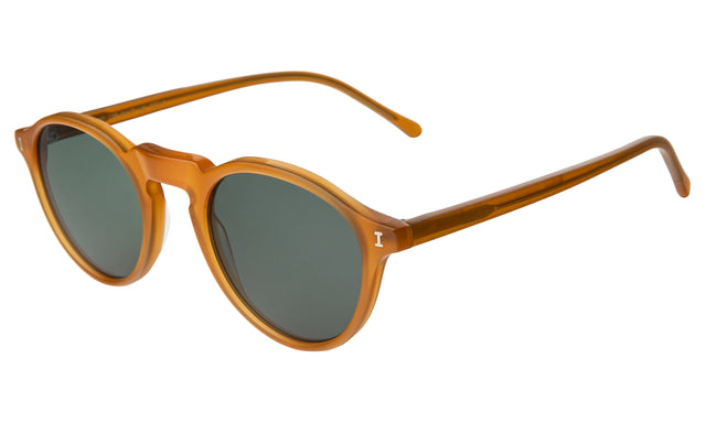 Capri Sunglasses Side Profile in Honey / Olive