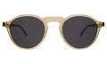 Front view of Capri Sunglasses in Citrine/Grey