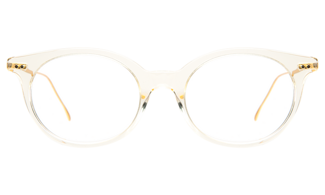 Claudine Optical front view in Champagne Optical