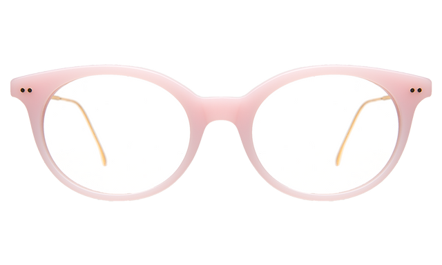 Claudine Optical front view in Pale Pink Optical