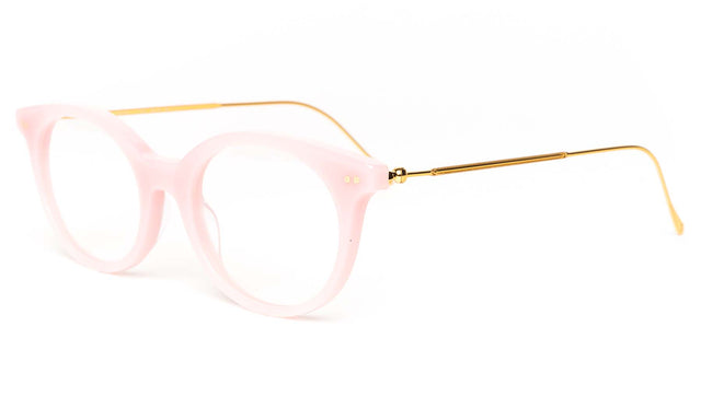 Claudine Optical side view in Pale Pink Optical