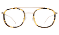 Front view of Corfu Optical in Tortoise/Gold/Optical