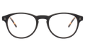 Front view of Cortina Optical in Matte Black/Tortoise/Optical