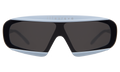 Front view of Courchevel Sunglasses in Matte Baby Blue/Grey