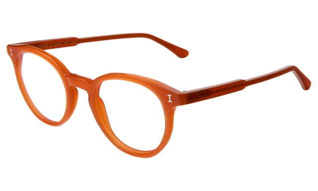 Dakota Optical side view in Tangerine Optical