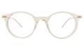 Front view of Dana Optical in Champagne/Rose Gold/Optical
