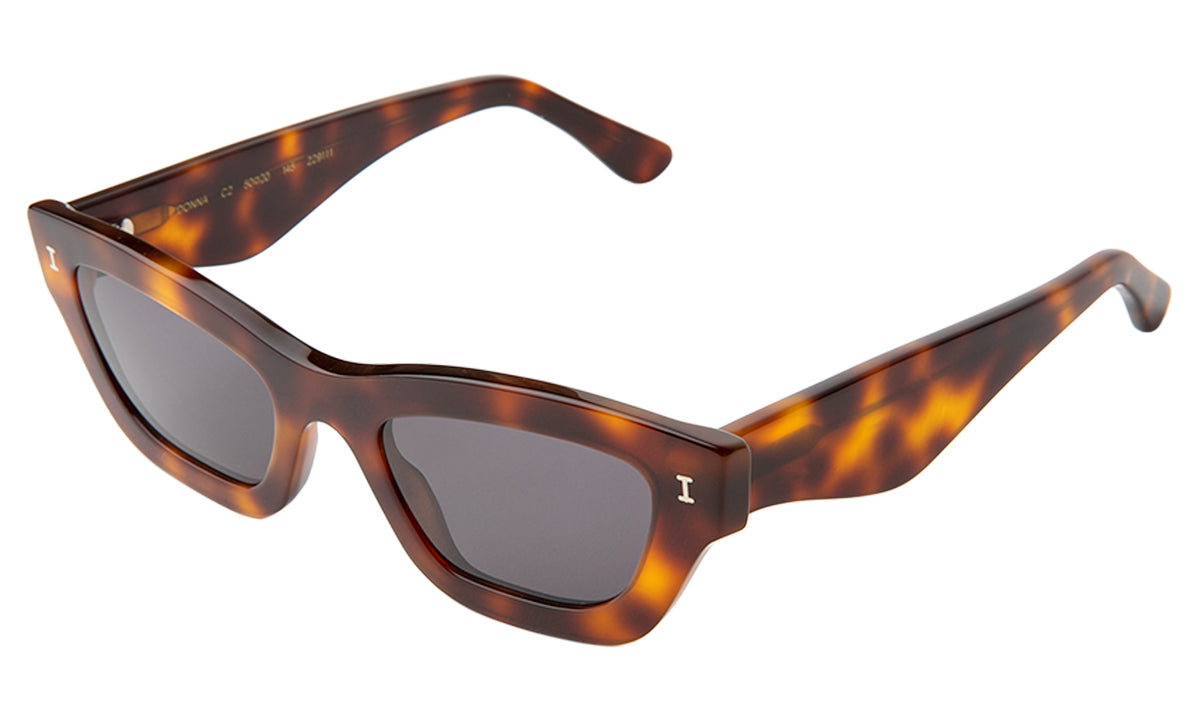 Donna Sunglasses in Havana with Grey lenses, side view