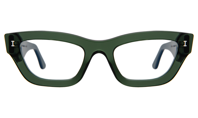 Donna Optical front view in Pine Optical