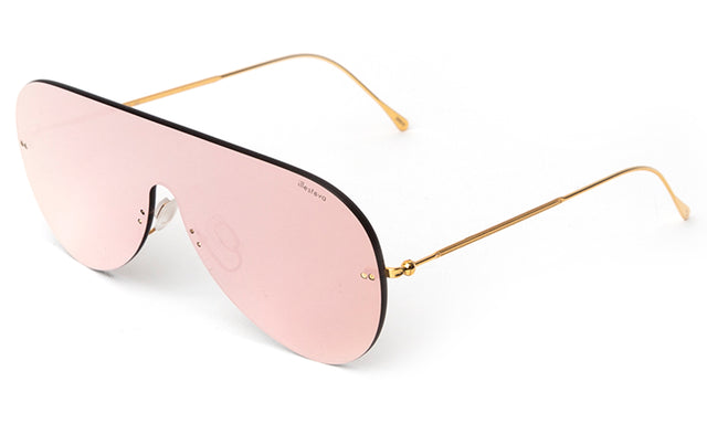 Douglas Mask Sunglasses Side Profile in Rose / Rose