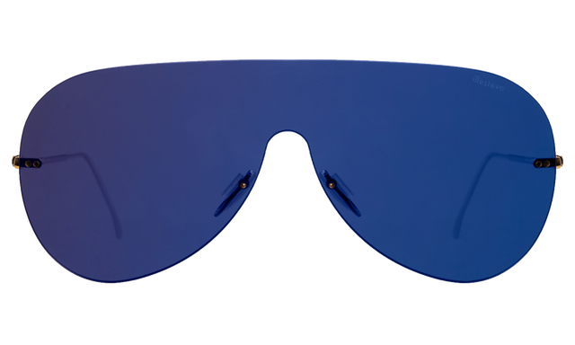 Douglas Mask Sunglasses in Midnight Blue with Midnight Blue