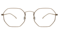 Front view of Dylan Optical in Gold/Optical