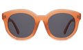 Front view of Echo Park Sunglasses in Sienna/Grey Flat