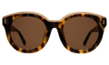 Front view of Echo Park Sunglasses in Tortoise/Brown Flat
