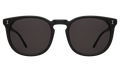 Front view of Eldridge 56 Sunglasses in Matte Black/Grey Flat
