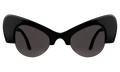 Front view of Emma Sunglasses in Black/Grey