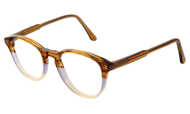 Espanola Optical side view in Lilac Oak Optical