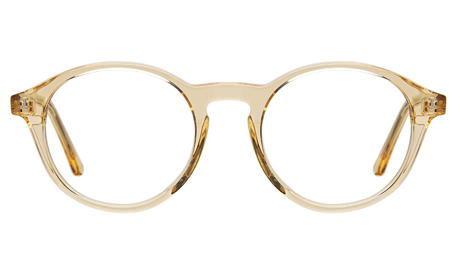 Gila Optical front view in Clear Blond Optical