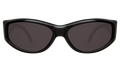 Front view of Granada 60 Sunglasses in Black/Grey