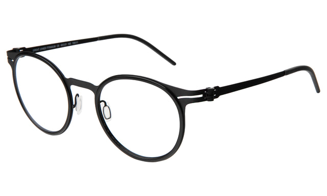 Great Jones Titanium Optical side view in Black/Matte Black / Optical