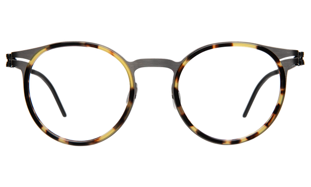 Great Jones Titanium Optical front view in Tortoise/Matte Silver  Optical