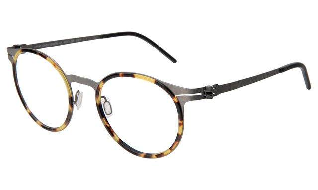 Great Jones Titanium Optical side view in Tortoise/Matte Silver Optical