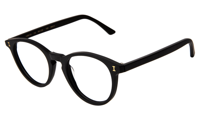 Greta Optical side view in Matte Black Optical