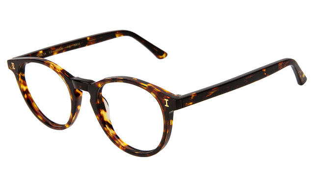 Greta Optical side view in Star Tortoise Optical