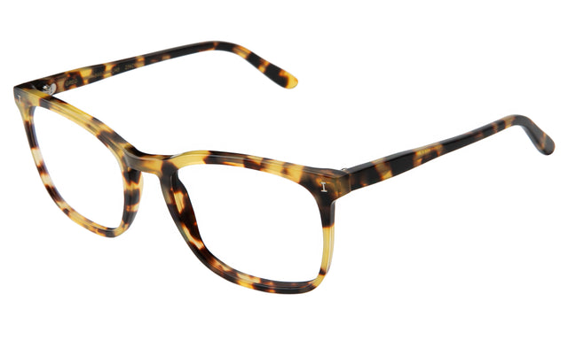 Greg Optical side view in Tortoise Optical