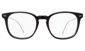 Front view of Hampton 49 Optical in Black/Matte Black/Optical