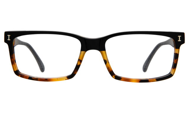 Gordon Optical front view in Half/Half Light Tortoise with Optical