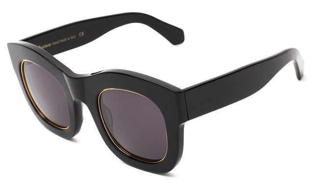 Hamilton Ring Sunglasses side view in Black Grey