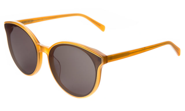 Helen Sunglasses side view in Honey Grey Flat